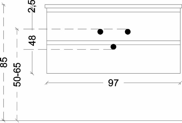 Тумба под раковину Boheme Armadi Art Capolda 100 849-100-W подвесная Белая