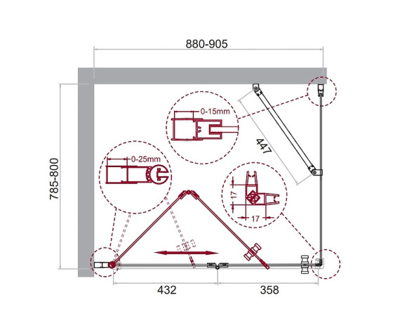 Душевой уголок BelBagno Albano 90х80 ALBANO-ASH-1-90/80-C-Cr профиль Хром стекло прозрачное Душевой уголок BelBagno Albano 90х80 ALBANO-ASH-1-90/80-C-Cr профиль Хром стекло прозрачное