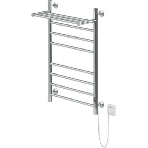 Электрический полотенцесушитель Ника Way-2 80/50 с полкой Хром Электрический полотенцесушитель Ника Way-2 80/50 с полкой Хром