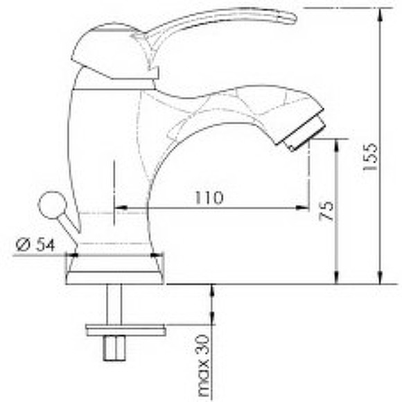 Смеситель для раковины Remer Liberty LA10 Хром Смеситель для раковины Remer Liberty LA10 Хром