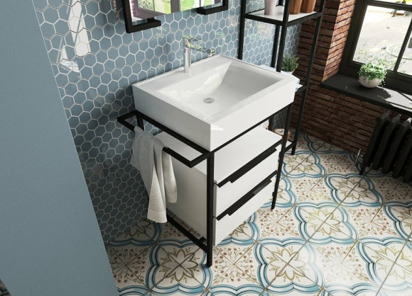 Тумба с раковиной Эстет Comfort Loft 70 ФР-00003613 Белая Тумба с раковиной Эстет Comfort Loft 70 ФР-00003613 Белая
