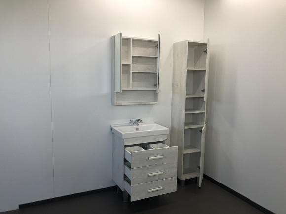 Тумба с раковиной Comforty Никосия 60Н 00004142203 Дуб белый Тумба с раковиной Comforty Никосия 60Н 00004142203 Дуб белый