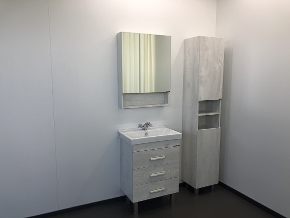 Тумба с раковиной Comforty Никосия 60Н 00004142203 Дуб белый Тумба с раковиной Comforty Никосия 60Н 00004142203 Дуб белый