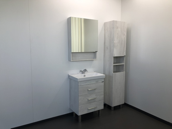 Тумба с раковиной Comforty Никосия 60Н 00004142203 Дуб белый Тумба с раковиной Comforty Никосия 60Н 00004142203 Дуб белый