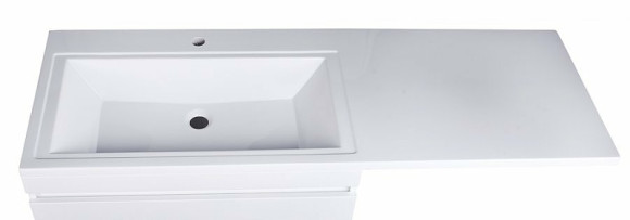 Тумба под раковину Style Line Даллас 150 СС-00002305 Белый глянец