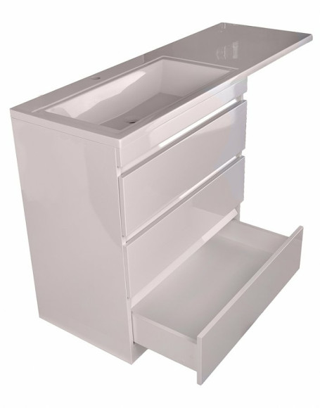 Тумба под раковину Style Line Даллас 150 СС-00002305 Белый глянец