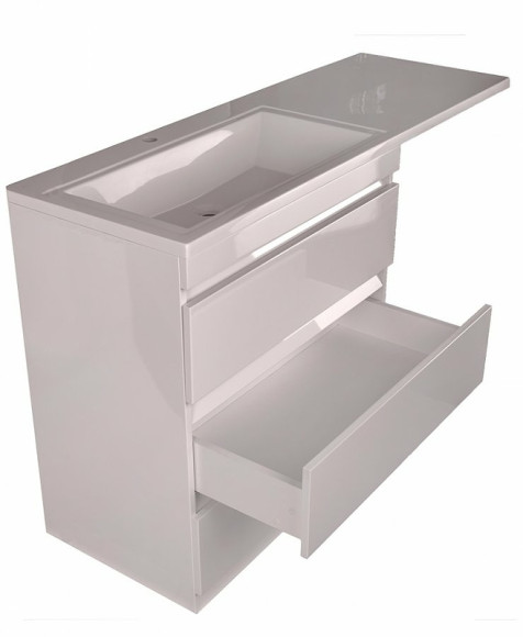 Тумба под раковину Style Line Даллас 150 СС-00002305 Белый глянец