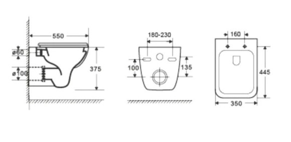 Унитаз WeltWasser Kehlbach 004 GL-WT 10000003810 подвесной Белый глянец с сиденьем Микролифт Унитаз WeltWasser Kehlbach 004 GL-WT 10000003810 подвесной Белый глянец с сиденьем Микролифт
