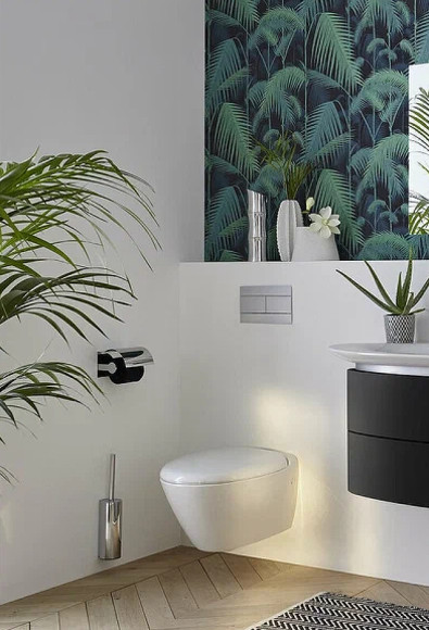 Комплект унитаза с инсталляцией Jacob Delafon Aleo E21730RU-00 с сиденьем Микролифт и клавишей смыва Хром