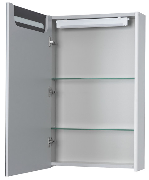 Зеркальный шкаф Aquaton Сильва 50 L 1A215502SIW7L с подсветкой Дуб полярный Зеркальный шкаф Aquaton Сильва 50 L 1A215502SIW7L с подсветкой Дуб полярный