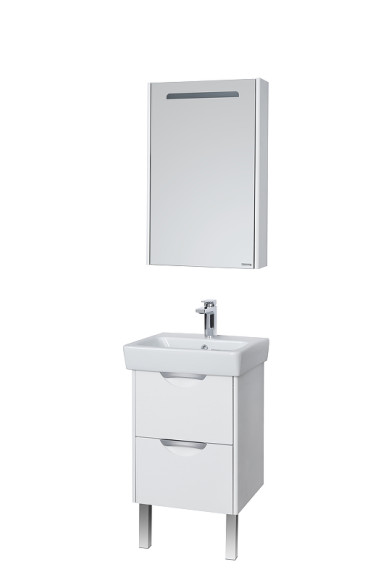 Зеркальный шкаф Aquaton Сильва 50 L 1A215502SIW7L с подсветкой Дуб полярный Зеркальный шкаф Aquaton Сильва 50 L 1A215502SIW7L с подсветкой Дуб полярный