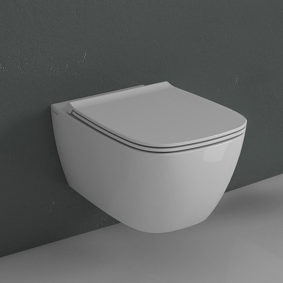 Унитаз Globo Genesis GNS02.BI подвесной без сиденья Унитаз Globo Genesis GNS02.BI подвесной без сиденья