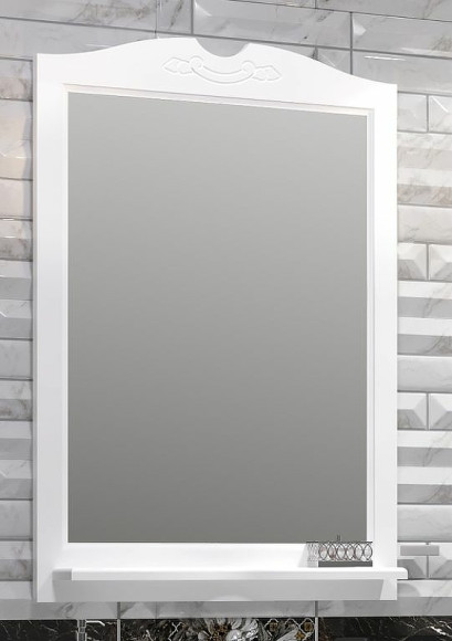 Зеркало Opadiris Тибет 75 00-00002911 Белое матовое