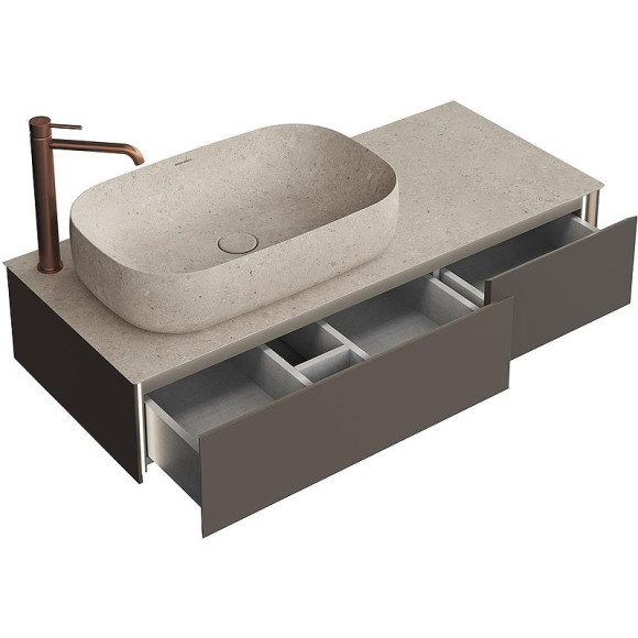 Тумба под раковину Kerama Marazzi Magica 120 MA.120.2\EGR.M подвесная Вечерний серый матовый Тумба под раковину Kerama Marazzi Magica 120 MA.120.2\EGR.M подвесная Вечерний серый матовый