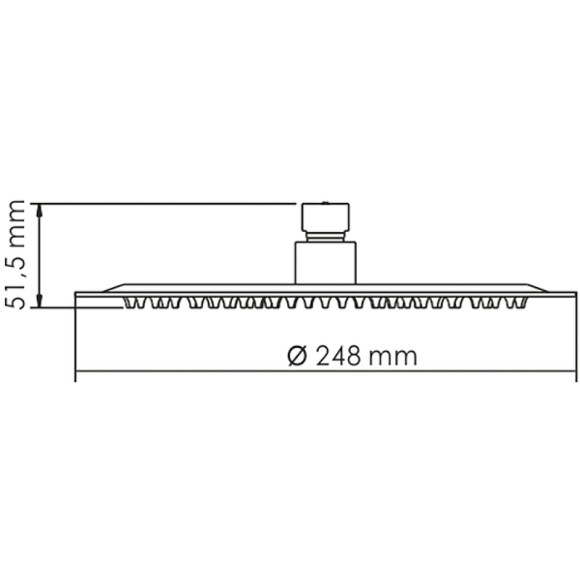 Верхний душ WasserKRAFT A121 Нержавеющая сталь Верхний душ WasserKRAFT A121 Нержавеющая сталь