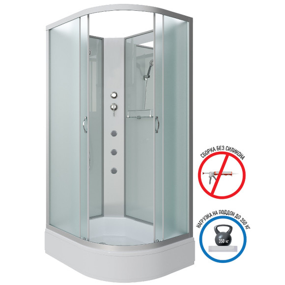 Душевая кабина Niagara Classic 120х90 L NG-33294-14LBKG с гидромассажем