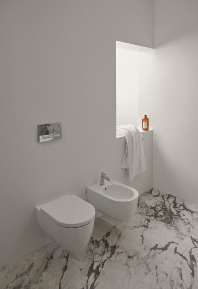 Комплект унитаза с инсталляцией Ideal Standard ProSys Blend Сurve M374901 с сиденьем Микролифт