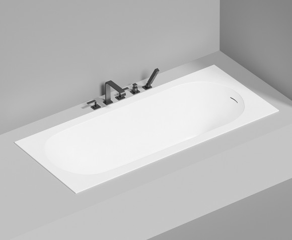 Ванна из искусственного камня Salini Ornella Kit 180х80 102412M Белая матовая