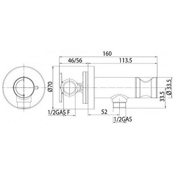 Гигиенический душ со смесителем Bossini Paloma Brass E37005B.021 Золото Гигиенический душ со смесителем Bossini Paloma Brass E37005B.021 Золото