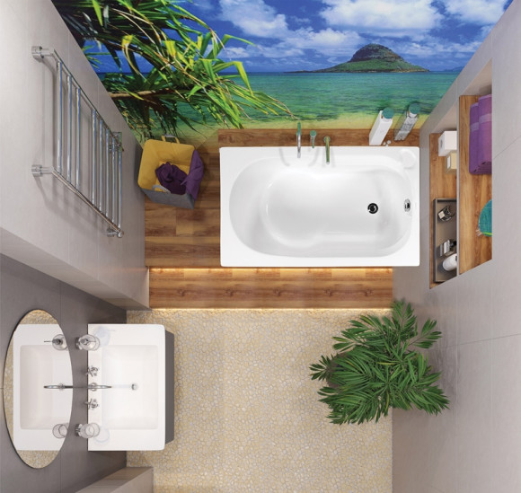 Акриловая ванна Vagnerplast Nike 120x70 без гидромассажа