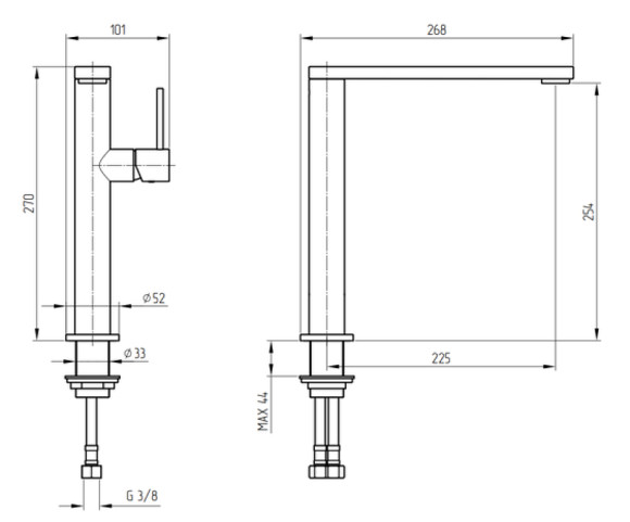 Смеситель для кухни Migliore Fortis 26091 Хром