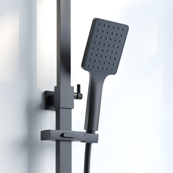 Душевая система Iddis Bild BILBL1Fi06 Черная матовая