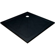 Душевой поддон из искусственного камня Ravak Perseus Pro 80х80 XA034401010BM Черный матовый