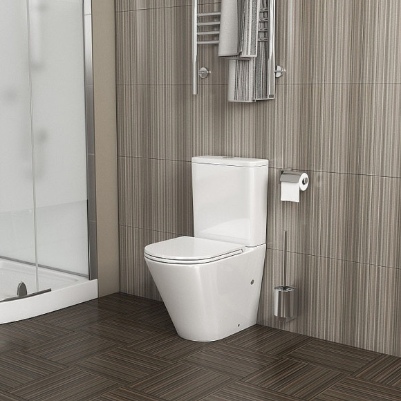 Унитаз компакт Grossman Tornado GR-4450SQ Белый глянцевый с бачком и сиденьем Микролифт Унитаз компакт Grossman Tornado GR-4450SQ Белый глянцевый с бачком и сиденьем Микролифт