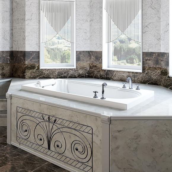 Акриловая ванна Radomir Fra Grande Анабель 170x85 4-01-3-0-1-417 Золото без гидромассажа