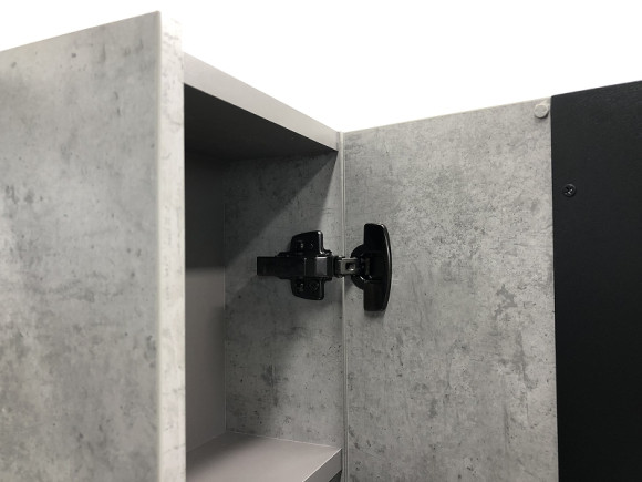 Зеркало со шкафом Comforty Эдинбург 90 00004147981 Бетон светлый Зеркало со шкафом Comforty Эдинбург 90 00004147981 Бетон светлый