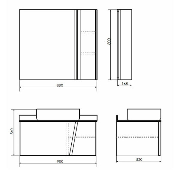 Зеркало со шкафом Comforty Эдинбург 90 00004147981 Бетон светлый Зеркало со шкафом Comforty Эдинбург 90 00004147981 Бетон светлый