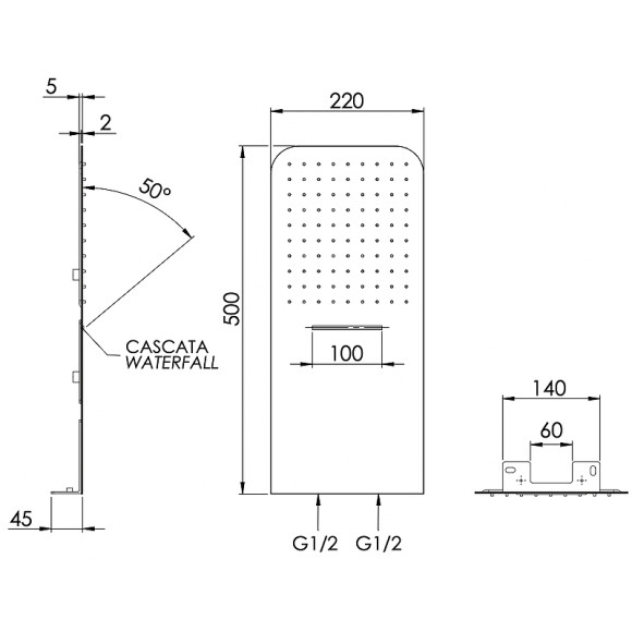 Верхний душ Remer 350UFDCAx Хром Верхний душ Remer 350UFDCAx Хром