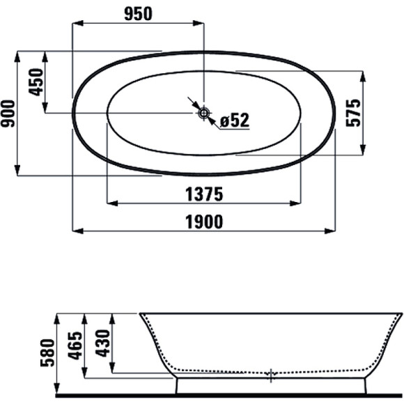 Ванна из искусственного камня Laufen New Classic 190x90 2.2085.2.000.000.1 без гидромассажа Ванна из искусственного камня Laufen New Classic 190x90 2.2085.2.000.000.1 без гидромассажа