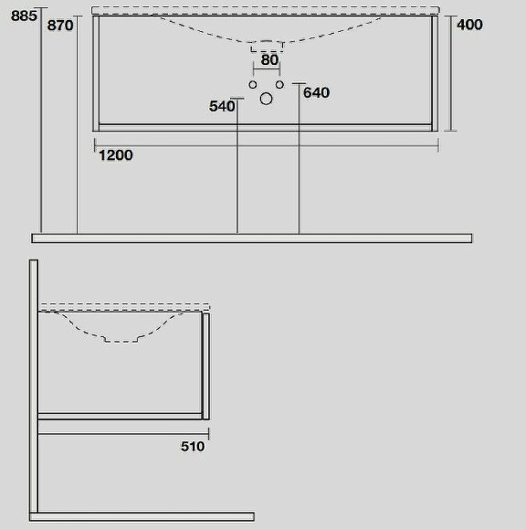 Тумба под раковину Kerasan Shape 120 9325K3 подвесная Дуб Белая Тумба под раковину Kerasan Shape 120 9325K3 подвесная Дуб Белая