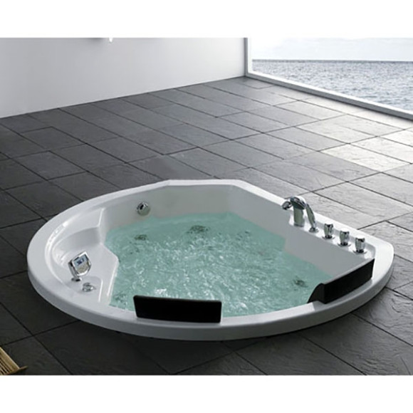 Акриловая ванна Gemy G9053 K 185х162 с гидромассажем Акриловая ванна Gemy G9053 K 185х162 с гидромассажем