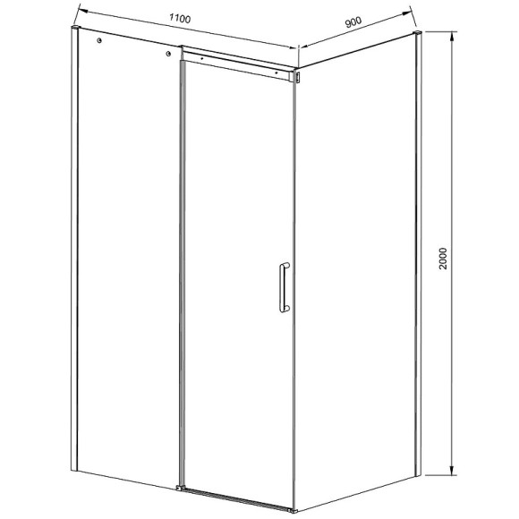 Душевой уголок Vincea Dice 110x90 VSR-4D9011CL профиль Хром стекло прозрачное Душевой уголок Vincea Dice 110x90 VSR-4D9011CL профиль Хром стекло прозрачное