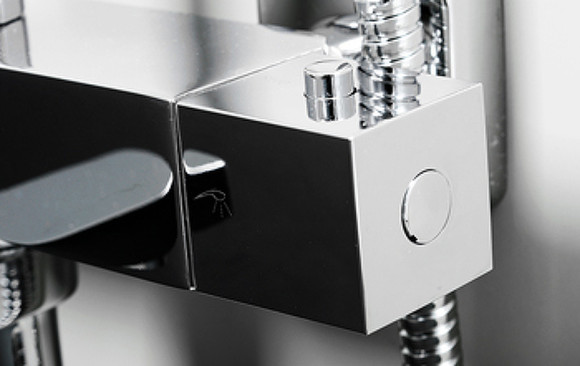 Душевая система WasserKRAFT A199.069.126.010.CH Thermo с термостатом Хром