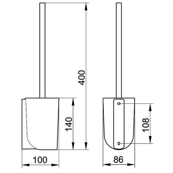Щетка для унитаза Keuco Elegance New 11669 019000 Хром Щетка для унитаза Keuco Elegance New 11669 019000 Хром