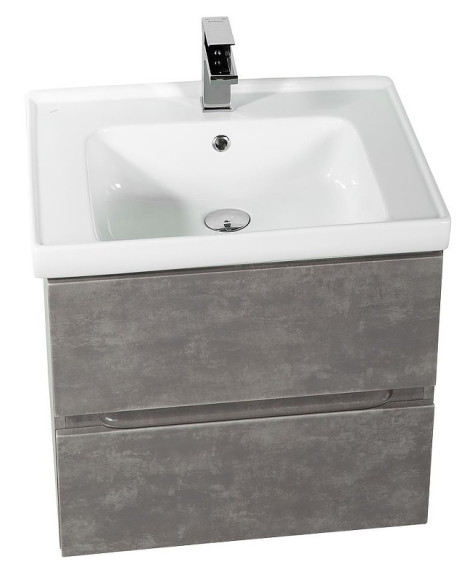 Тумба под раковину Art&Max AM-Techno-600-2C-SO-FC305 подвесная Айс Какао