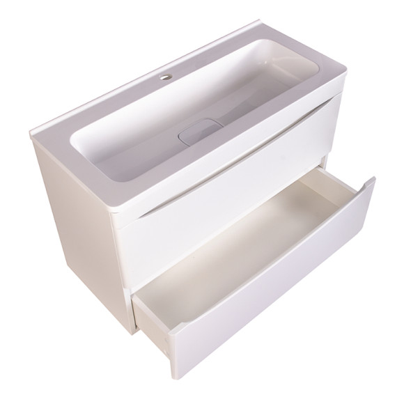 Тумба под раковину Style Line Бергамо 80 СС-00002322 подвесная Белая антискрейч Тумба под раковину Style Line Бергамо 80 СС-00002322 подвесная Белая антискрейч