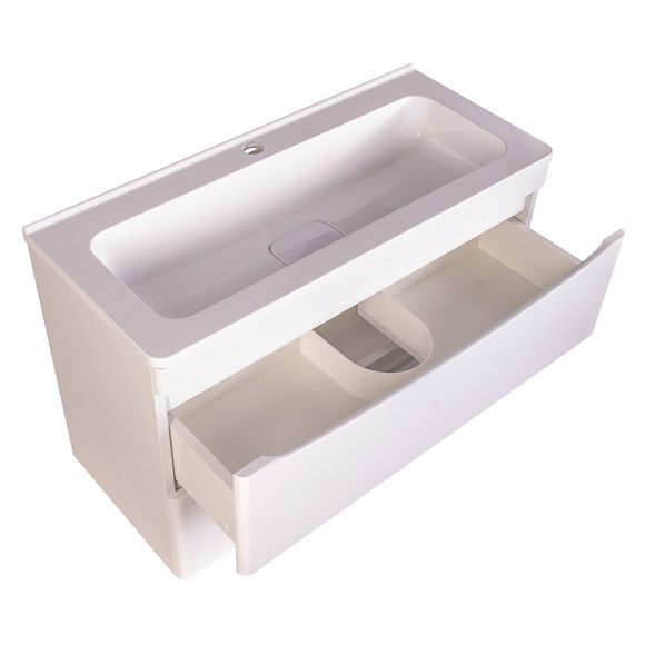 Тумба под раковину Style Line Бергамо 80 СС-00002322 подвесная Белая антискрейч Тумба под раковину Style Line Бергамо 80 СС-00002322 подвесная Белая антискрейч