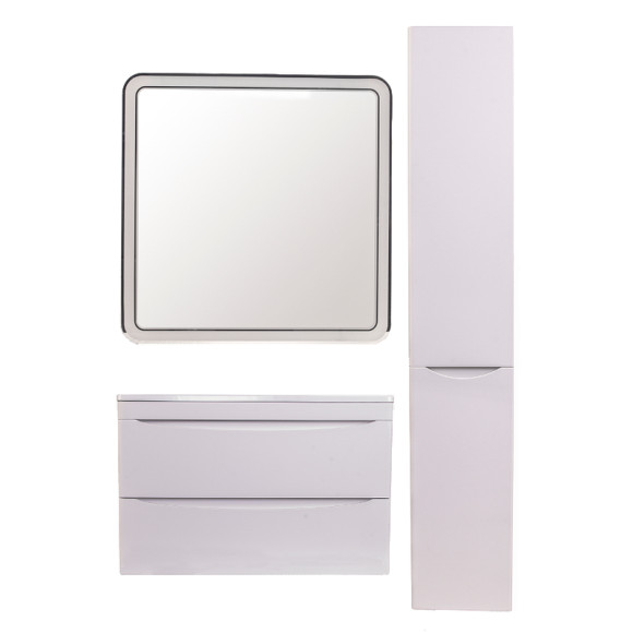 Тумба под раковину Style Line Бергамо 80 СС-00002322 подвесная Белая антискрейч Тумба под раковину Style Line Бергамо 80 СС-00002322 подвесная Белая антискрейч