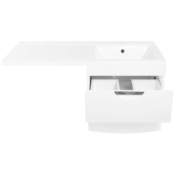 Тумба под раковину Style Line Жасмин 2 120 Люкс Plus подвесная Белый глянец Тумба под раковину Style Line Жасмин 2 120 Люкс Plus подвесная Белый глянец