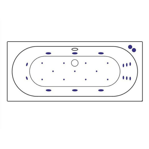 Акриловая ванна Excellent Oceana 180x80 WAEX.OCE18.ULTRA.GL с гидромассажем Акриловая ванна Excellent Oceana 180x80 WAEX.OCE18.ULTRA.GL с гидромассажем