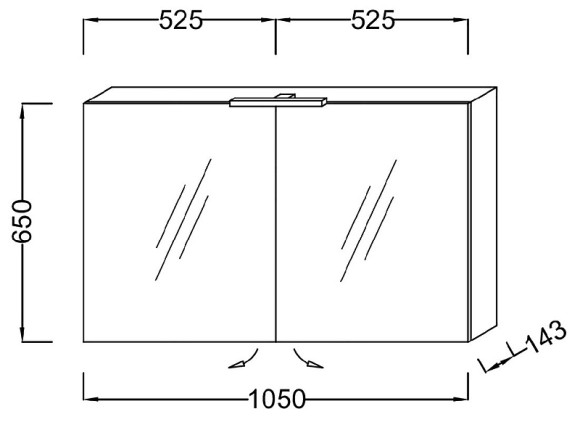 Зеркальный шкаф Jacob Delafon Odeon Up 105 EB787RU-N18 с подсветкой Белый глянец Зеркальный шкаф Jacob Delafon Odeon Up 105 EB787RU-N18 с подсветкой Белый глянец