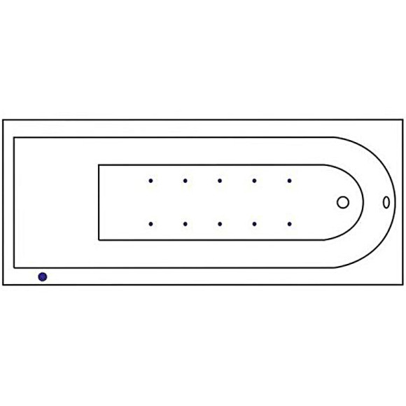 Акриловая ванна Excellent Aurum Slim 150x70 WAEX.AUR15S.AERO.CR с аэромассажем Акриловая ванна Excellent Aurum Slim 150x70 WAEX.AUR15S.AERO.CR с аэромассажем