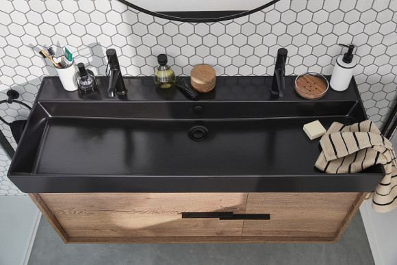 Раковина Jacob Delafon Vivienne 120 EXBK112-NGM Черная матовая Раковина Jacob Delafon Vivienne 120 EXBK112-NGM Черная матовая