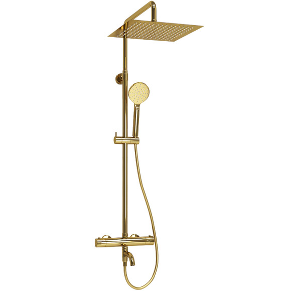 Душевая система WasserKRAFT A188.261.207.PG Thermo с термостатом Золото Душевая система WasserKRAFT A188.261.207.PG Thermo с термостатом Золото