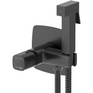 Гигиенический душ со смесителем WasserKRAFT Nuthe 9138 Черный матовый Гигиенический душ со смесителем WasserKRAFT Nuthe 9138 Черный матовый