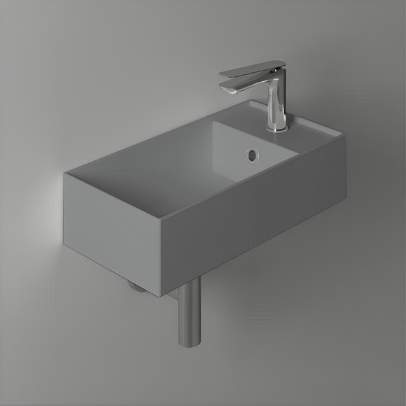 Раковина Simas Agile 50 R AG50 cemento matt*1 Серая матовая Раковина Simas Agile 50 R AG50 cemento matt*1 Серая матовая